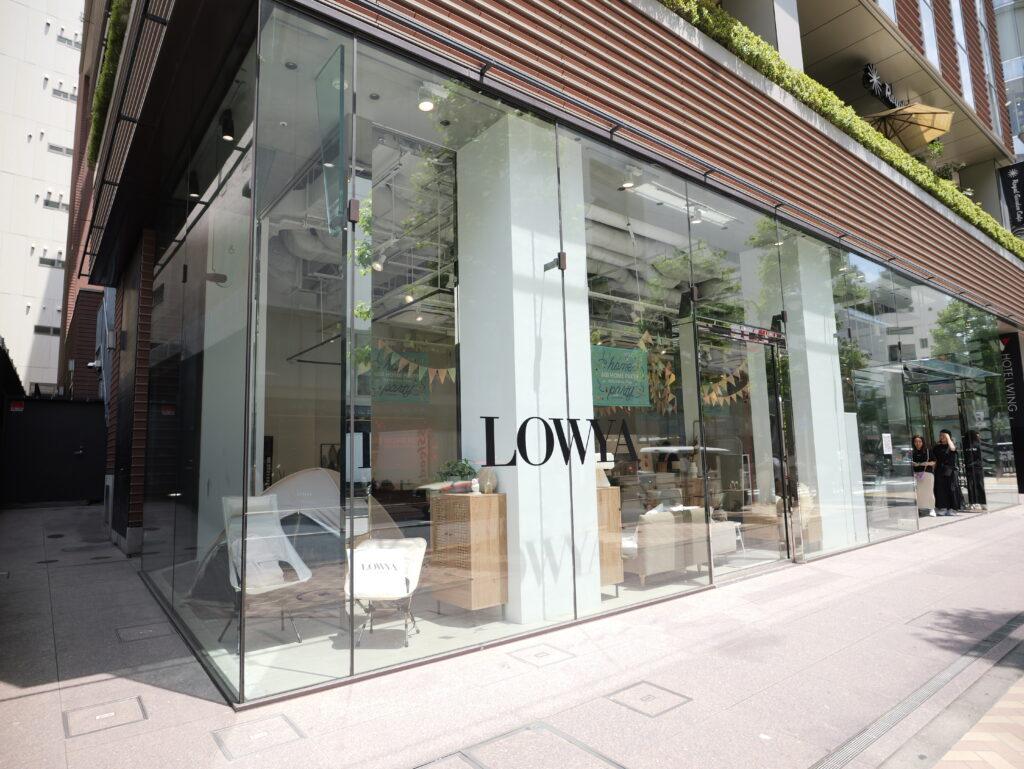 LOWYA ポップアップストアの外観