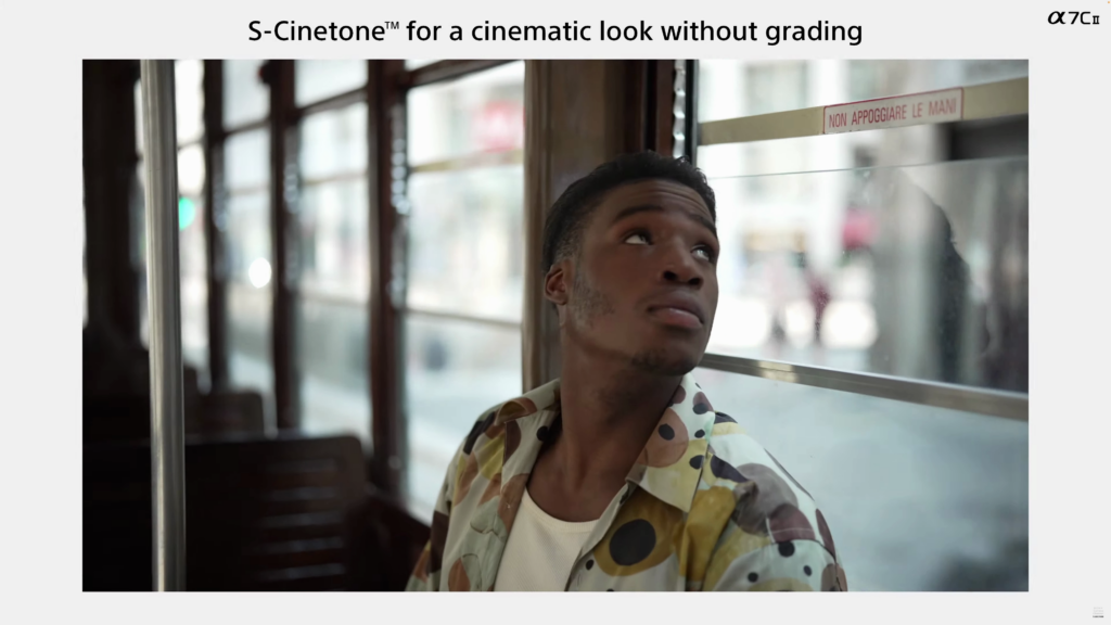 α7C Ⅱに搭載の映画のようなルックを再現できるS-CinetoneTM