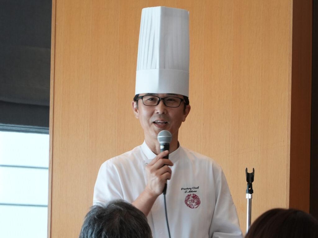 ホテル雅叙園東京クリスマスケーキ2023試食会 ペストリー料理長 生野剛哉氏