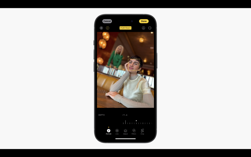 iPhone 15はポートレートモードが、さらに進化