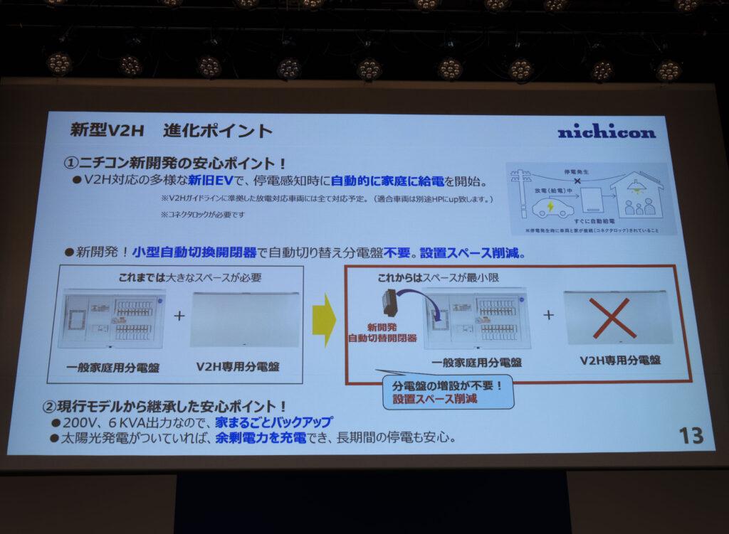 2023年10月17日に発表されたニチコン第三世代「EV パワー・ステーション」の進化ポイント