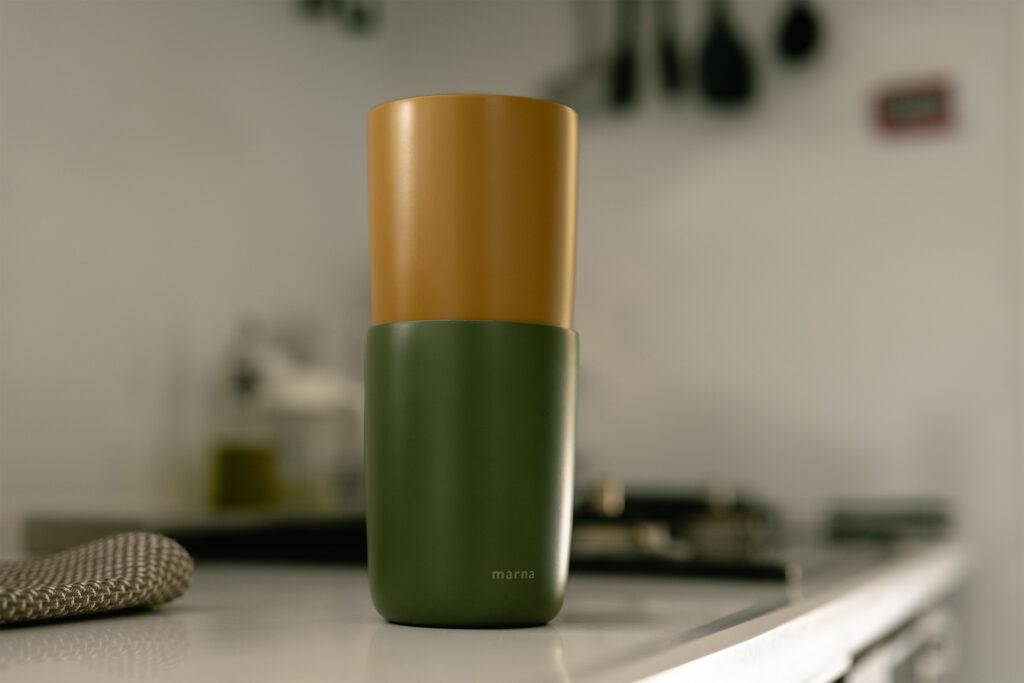 marna cocuriシリーズ　2in1缶クーラーはスタッキングして収納可能