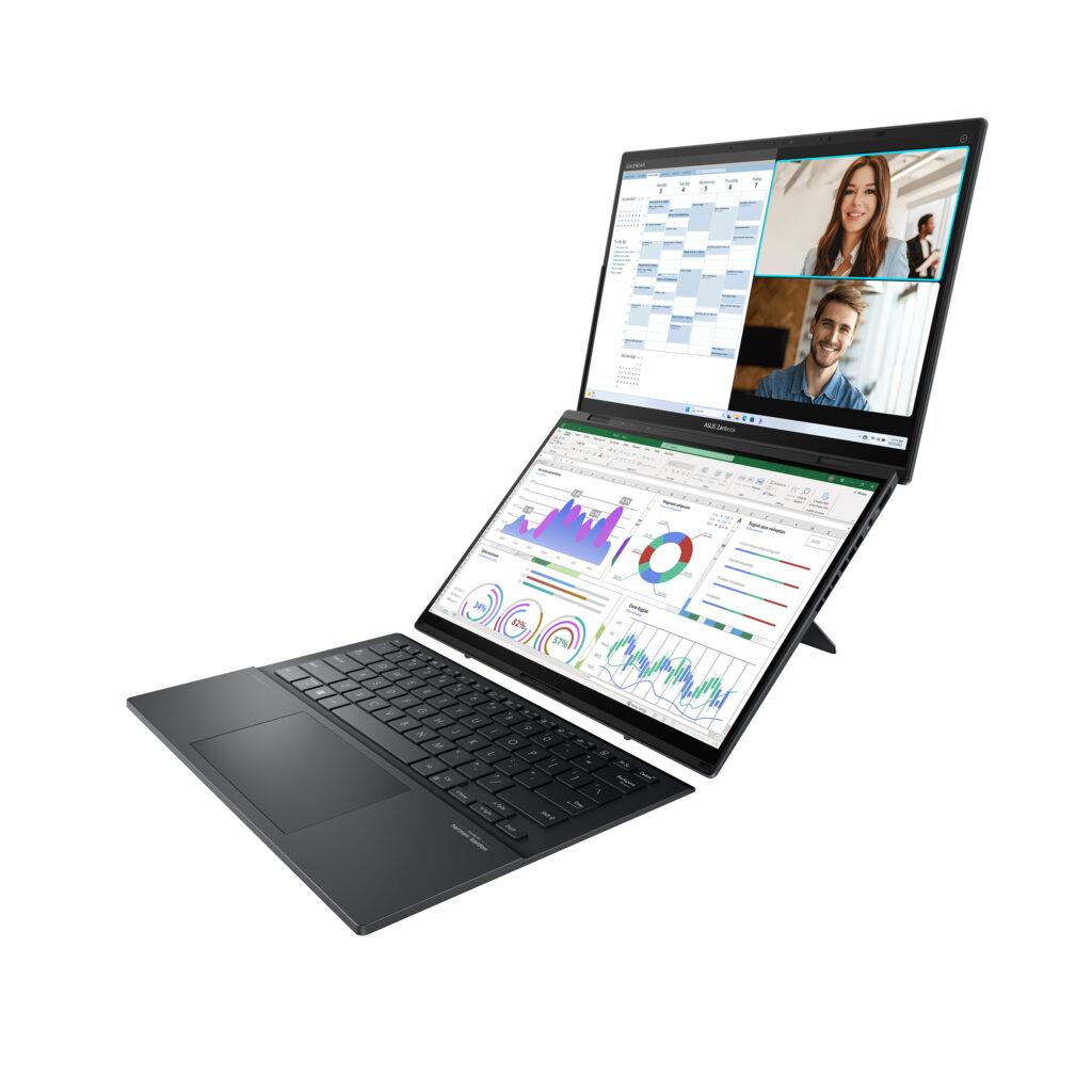 ASUS-Zenbook-DUO-(2024)-デスクトップスタイル縦