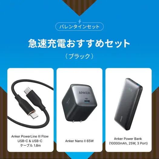 急速充電おすすめセット_ブラック