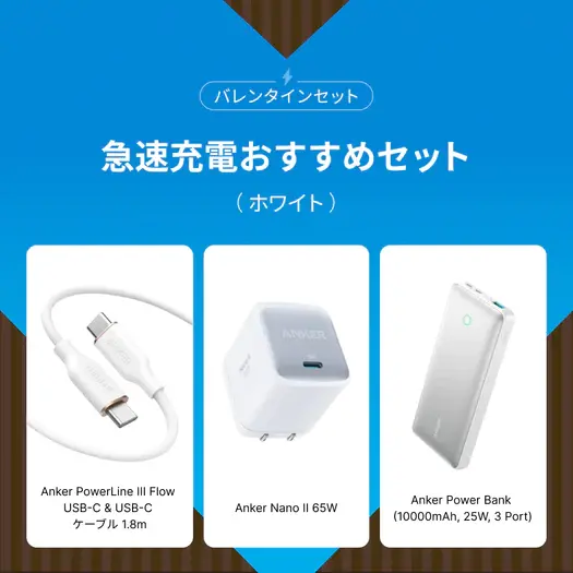 急速充電おすすめセット_ホワイト
