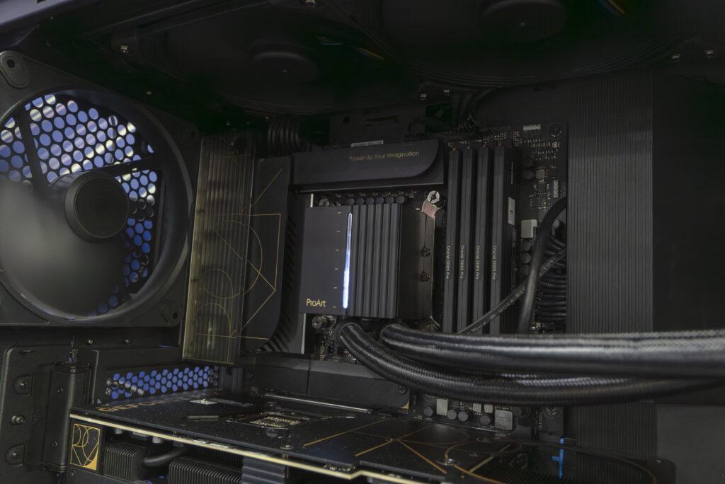 CP+ 2024:ASUSブース ProArt PA602に搭載されていたオールインワン水冷CPUクーラー ProArt LC 420