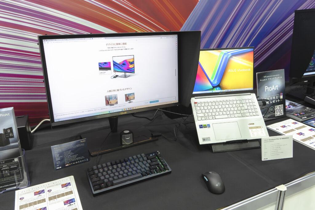 CP+ 2024:ASUSブース ASUS Vivobook Pro 16 × ProArt Display PA27UCX-K