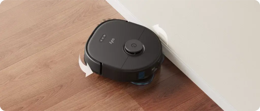 Eufy X10 Pro OmniのMopMaster™ 2.0は、壁際まで水拭きする