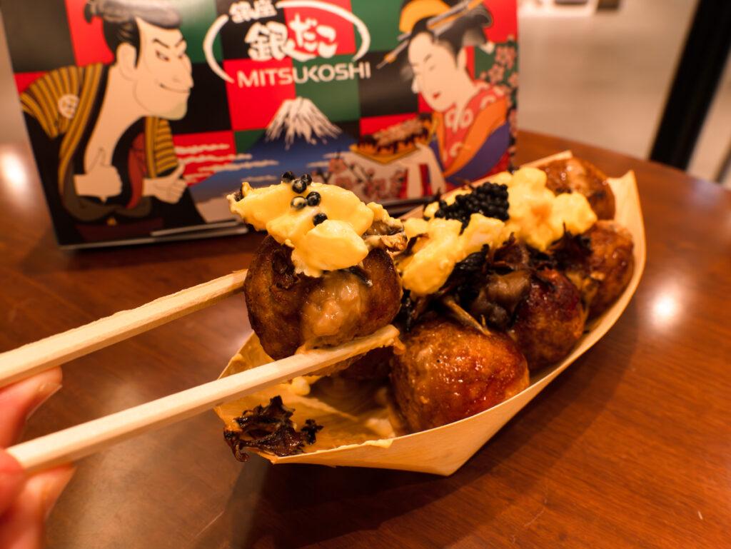 複数トッピング乗せたたこ焼き