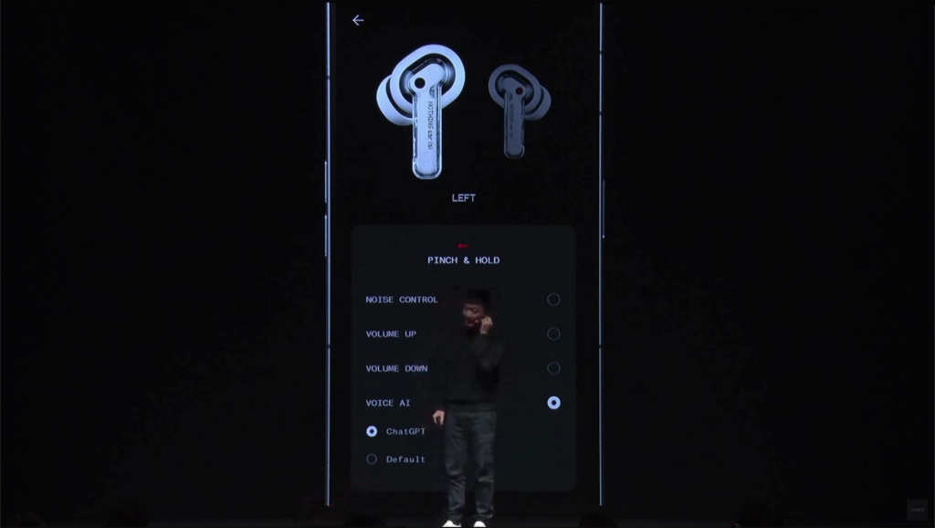 「Nothing Ear」ChatGPTによるアシスタント機能