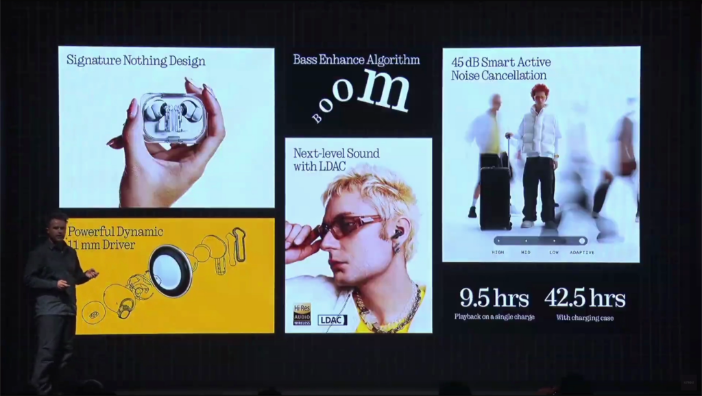 新色のイエローが特徴的な「Nothing Ear (a)」