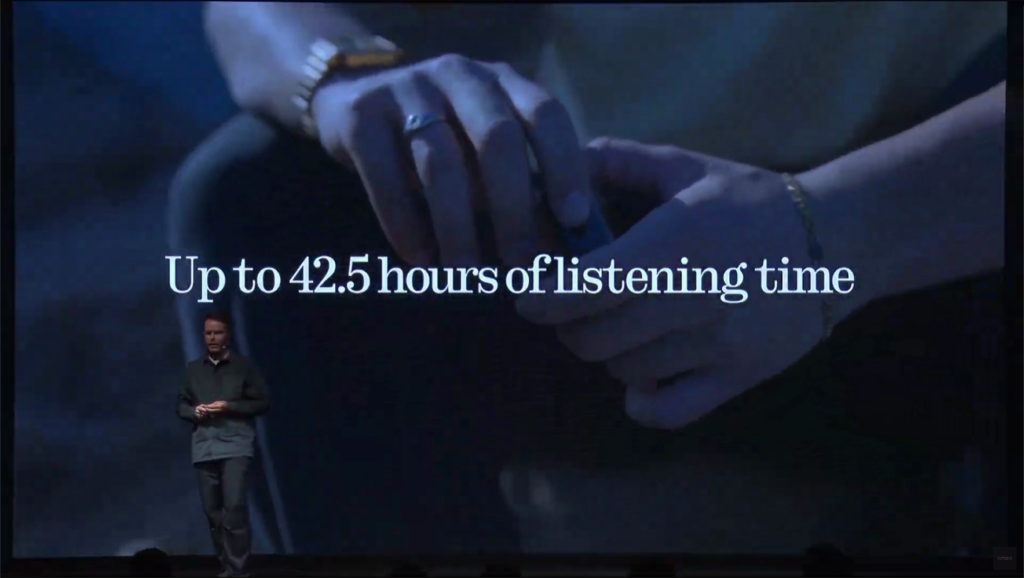 「Nothing Ear (a)」ケース込みで最大42.5時間の連続使用