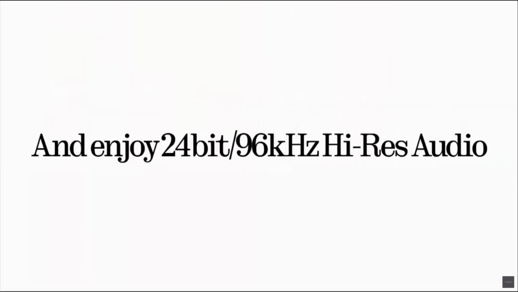 「Nothing Ear (a)」24bit / 96kHzで楽しむことができる