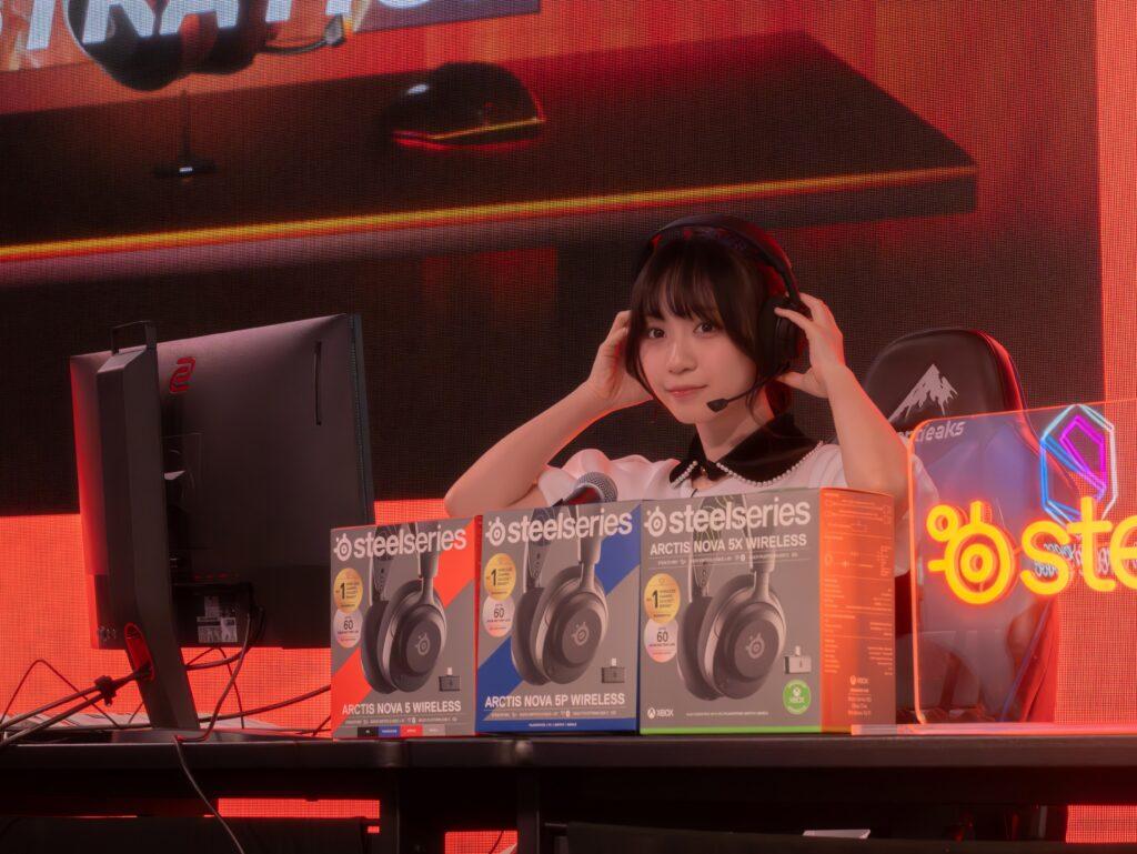 SteelSeries「Arctis Nova 5」発表会に登壇した伊織もえ氏