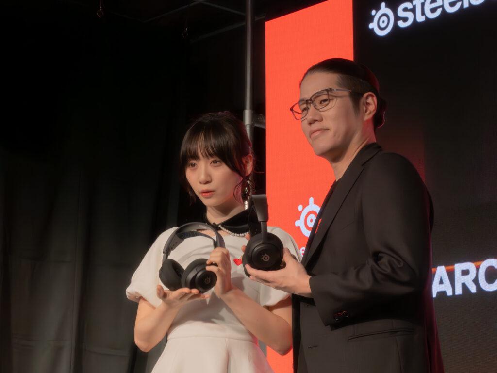 SteelSeries「Arctis Nova 5」発表会に登壇した伊織もえ氏、OooDa氏