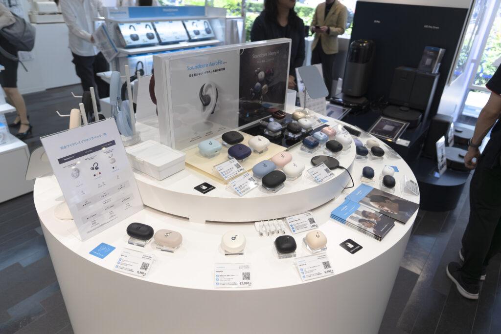 「Anker Store 銀座」にある体験コーナー