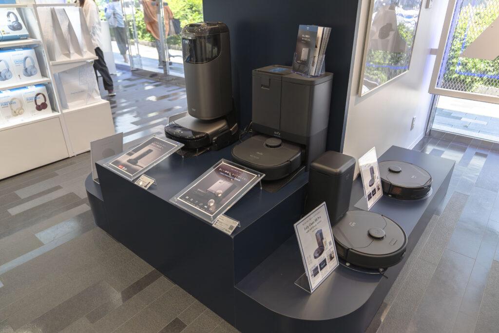 「Anker Store 銀座」に展示されるEufyブランド