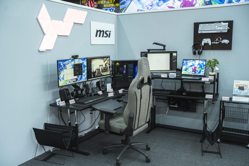 「カスタムPCショールーム 2025」MSIゲーミングルーム