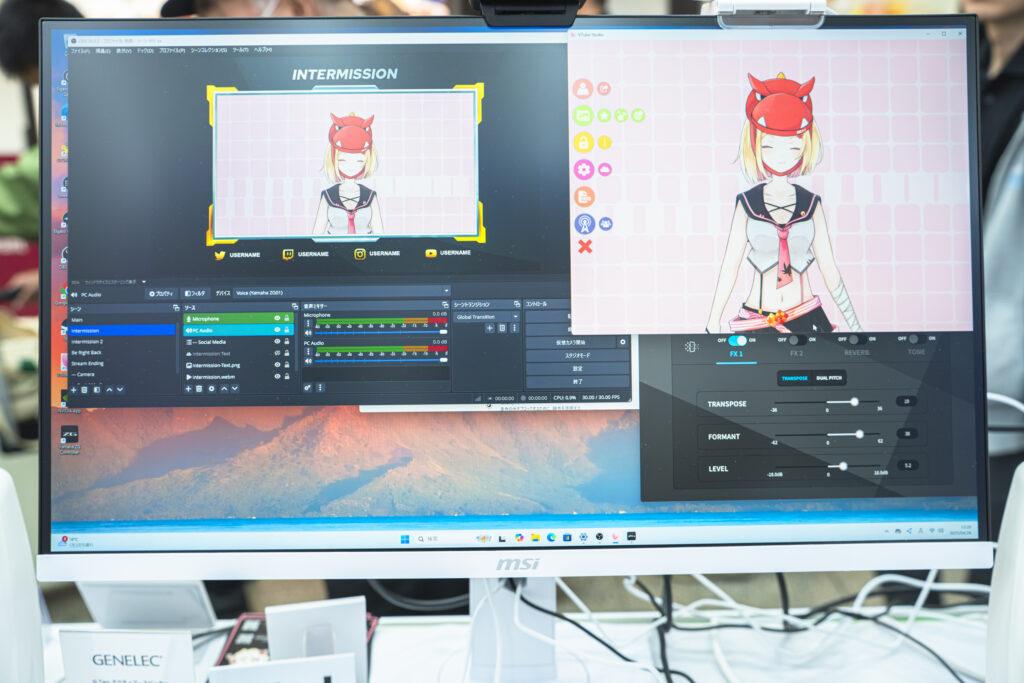 「カスタムPCショールーム 2025」Vtuber体験ルーム