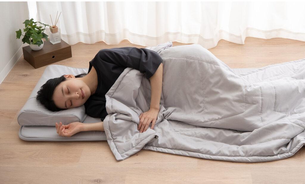 寝具として使っている時の様子