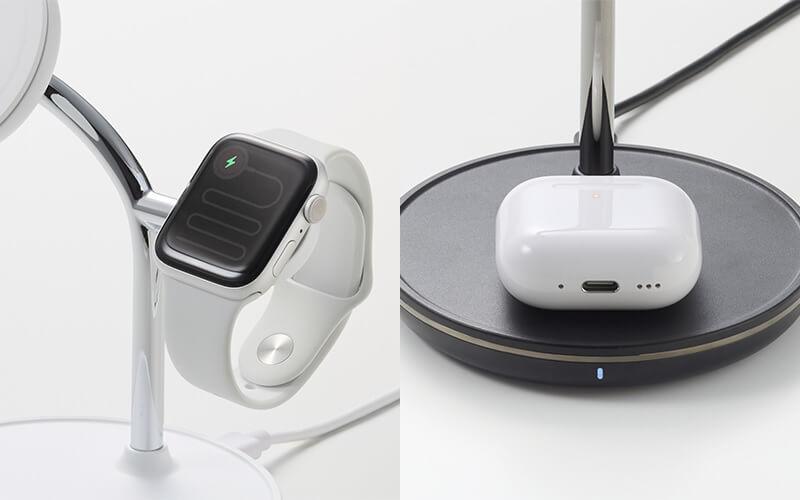 ウォッチとイヤホンの充電場所