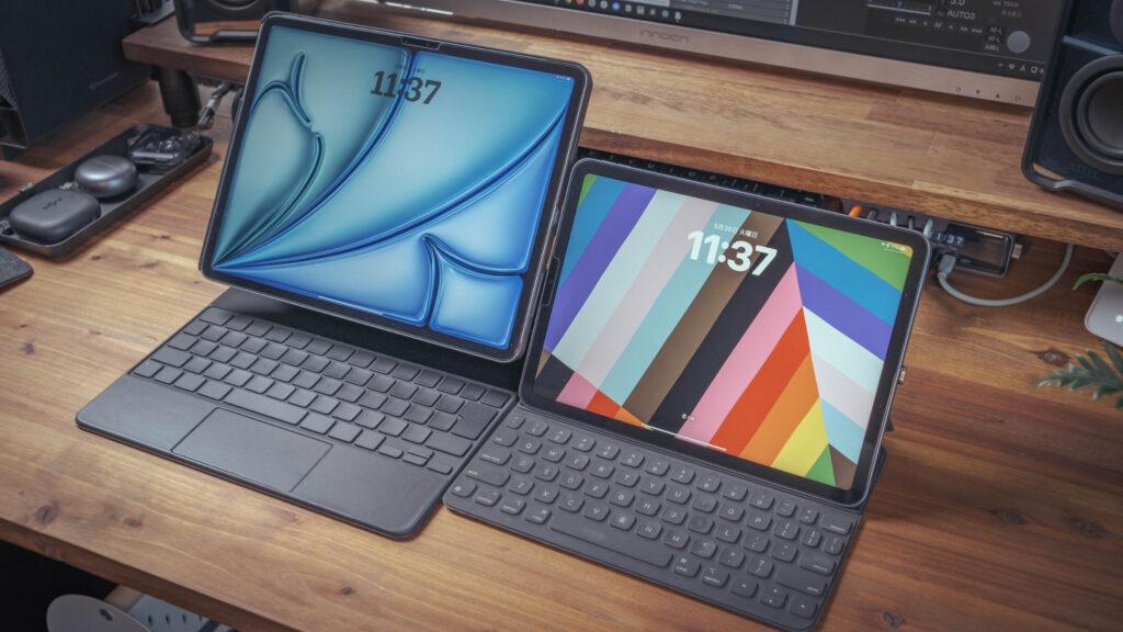 11インチと13インチでキーボードを使う時の比較