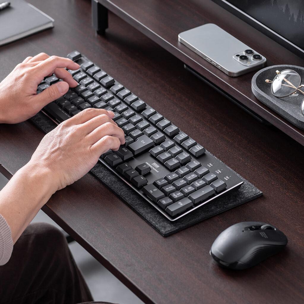 キーボードマット使用のイメージ