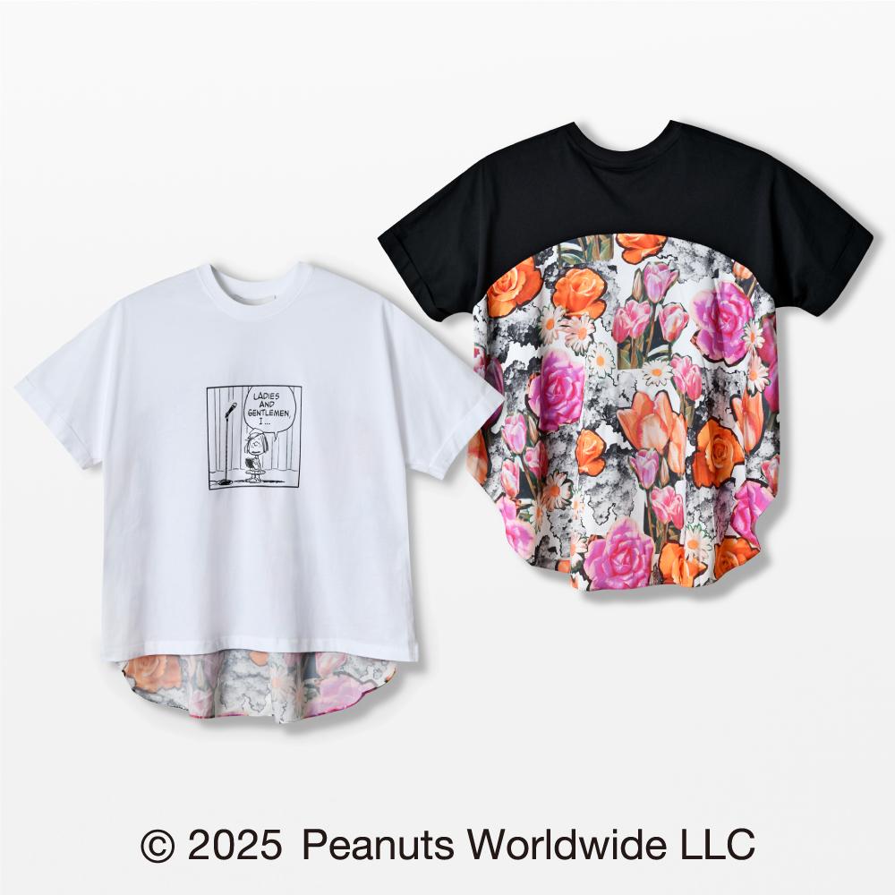 フローラルTシャツ