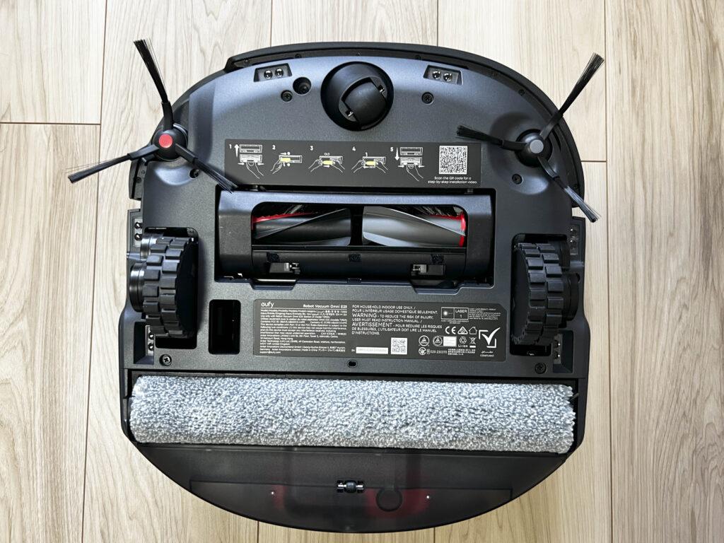 「Eufy Robot Vacuum Omni E25」の底面側