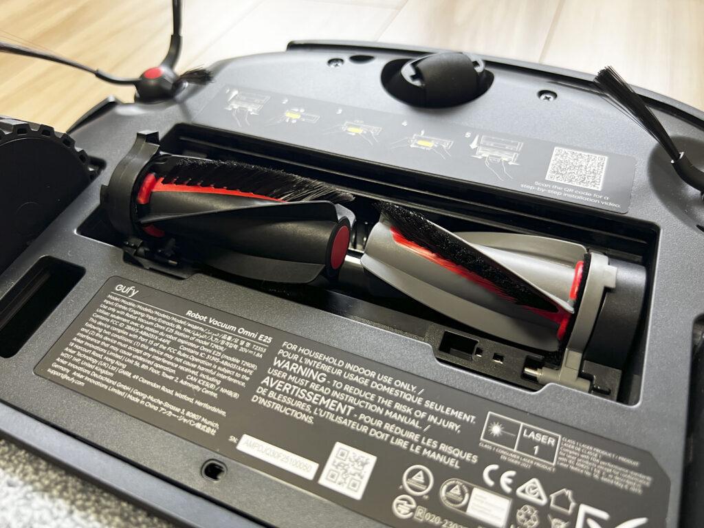 「Eufy Robot Vacuum Omni E25」のメインブラシ「DuoSpiral™ ブラシ」