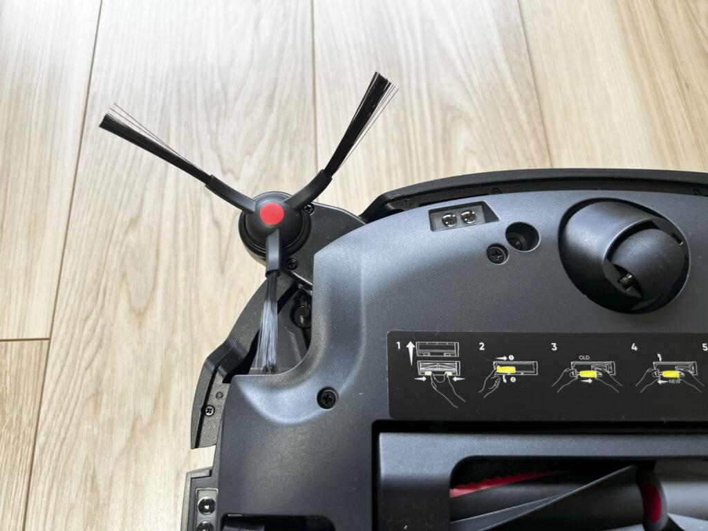 「Eufy Robot Vacuum Omni E25」の伸びるサイドブラシ「CornerRover™ アーム」