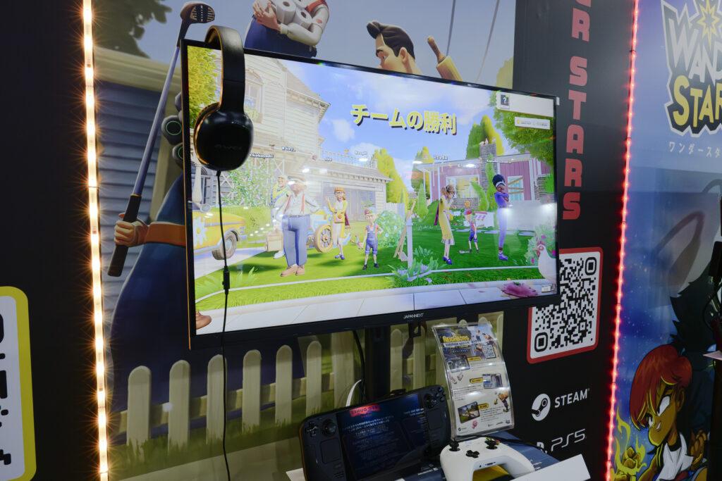 TGS2025 ビープジャパンブース、試遊で使われている「JN-315V160UR-HSP」
