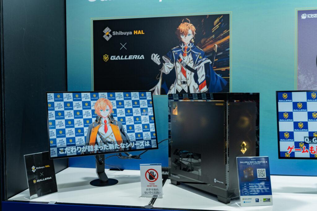 TGS2025　GALLERIAブース、発売中の渋谷ハルコラボPC