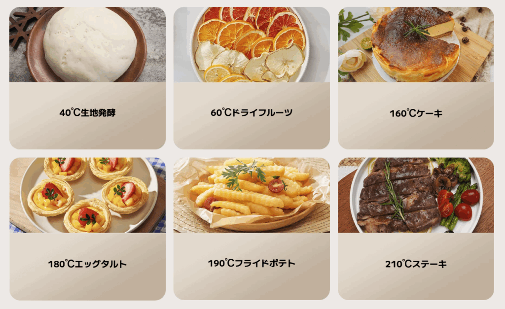 Xiaomi air flyer　プリセットモード