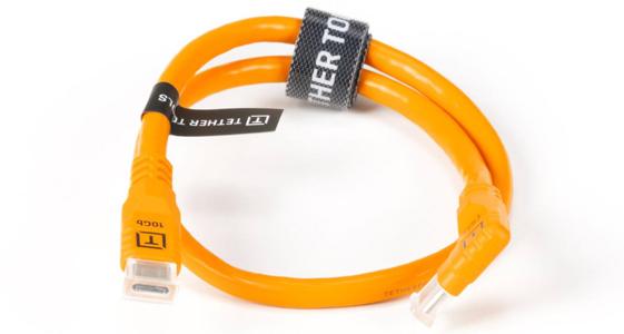 テザープロ オプティマ 10G USB-C ケーブル ライトアングル（51cm）