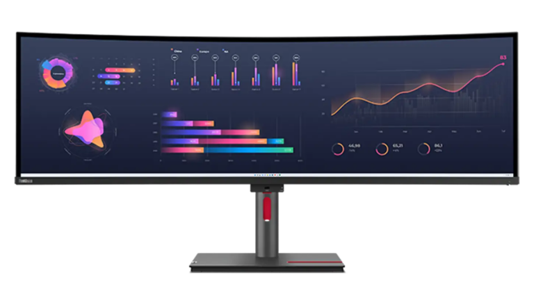 Lenovo「ThinkVision P49w-30」は5120×1440解像度のハイエンドウルトラワイドモニター