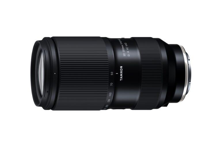 50mm始まりで700g以下の望遠レンズ「TAMRON 50-300mm F/4.5-6.3 Di III VC VXD」が6月27日に発売。価格は154,000円