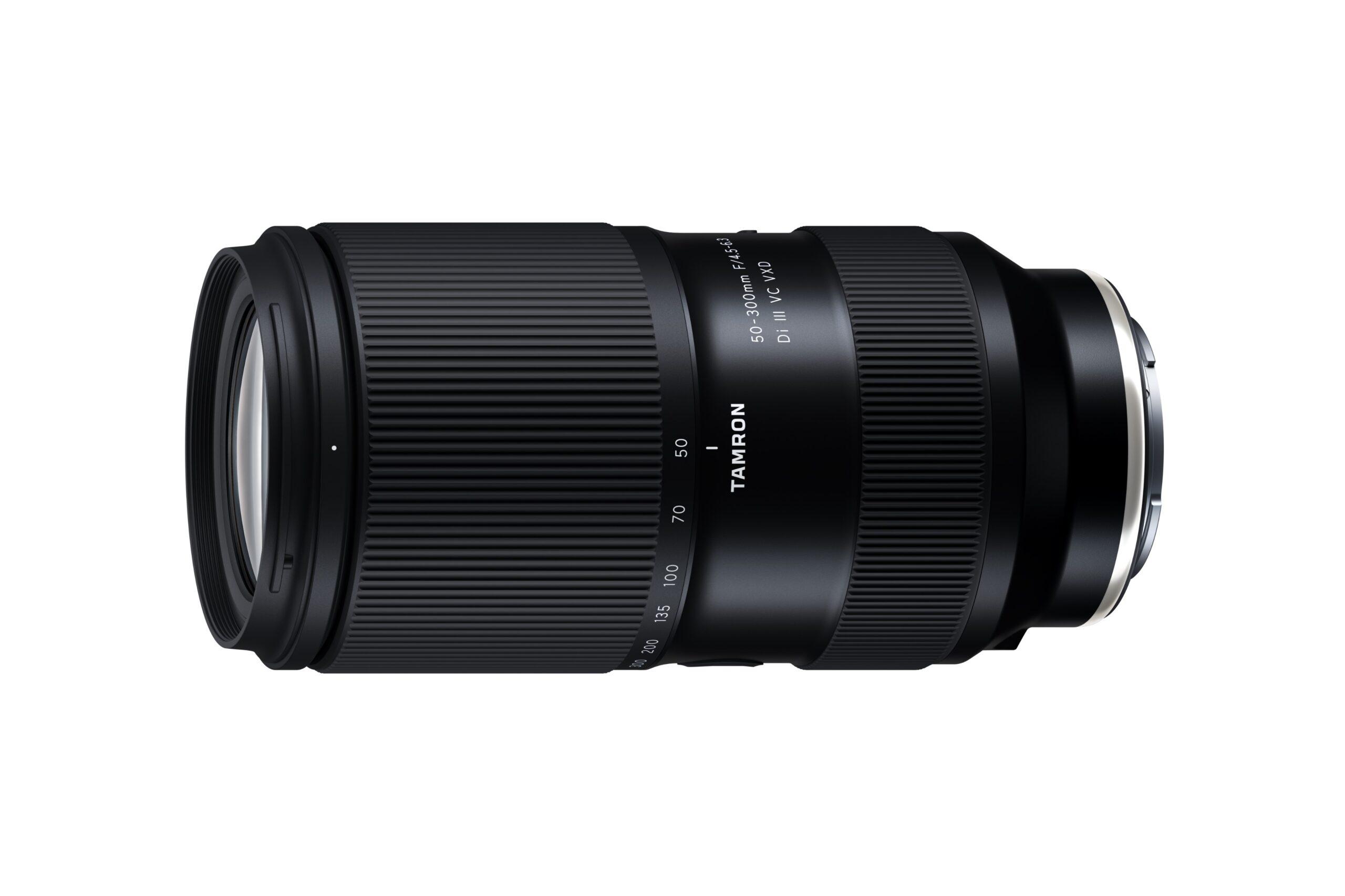 50mm始まりで700g以下の望遠レンズ「TAMRON 50-300mm F/4.5-6.3 Di III VC VXD」が6月27日に発売。価格は154,000円
