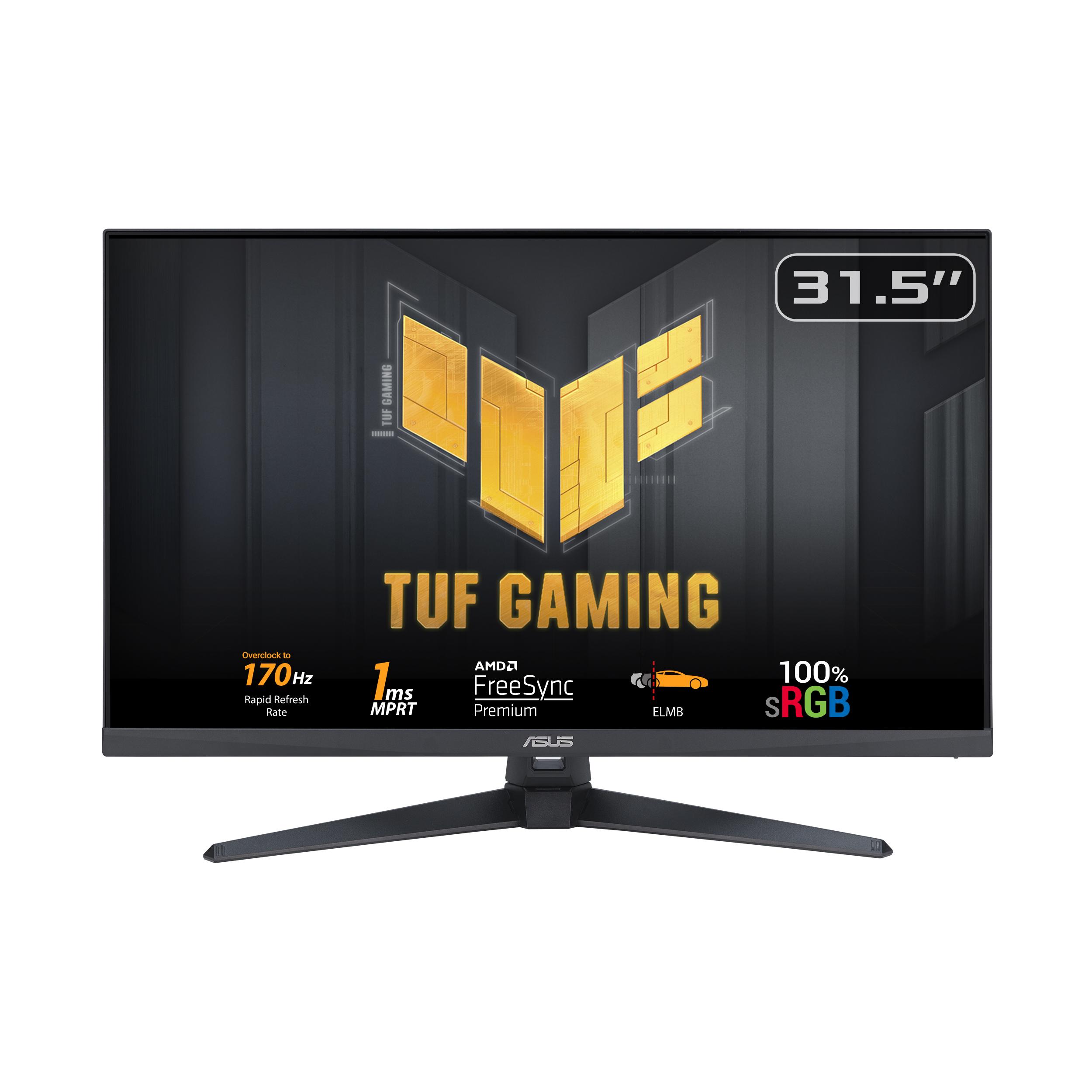 ASUSの新型ゲーミングモニター「TUF Gaming VG328QA1A」が8月23日発売。最大170Hz駆動と応答速度1ms、フルHDの解像度に対応