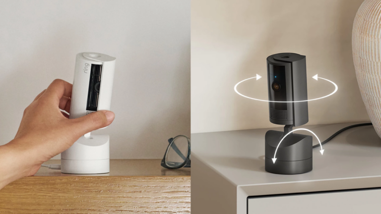 Amazonから左右360°の回転に対応する屋内カメラ「Ring 首振り機能付きインドアカム」が登場。9月4日発売で価格は7,980円