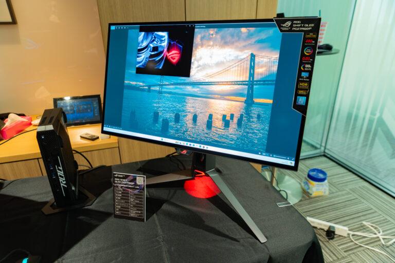 ASUSからリフレッシュレート480Hzの有機ELゲーミングモニター「ROG Swift OLED PG27AQDP」が登場