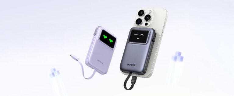 バッテリーもユーザーも笑顔になる。「UGREEN Uno 10000mAh ケーブル内蔵型モバイルバッテリー」が7,580円で販売中
