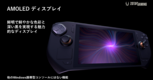 映像美で選ぶならこっち？世界初の7インチAMOLEDディスプレイを搭載したポータブルゲーミングPC「ZOTAC GAMING ZONE」が登場！