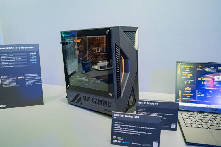 ASUS TUF Gaming T500が海外にて登場。ノートPC用CPUをデスクトップに応用し、RTX 5060 Ti搭載。