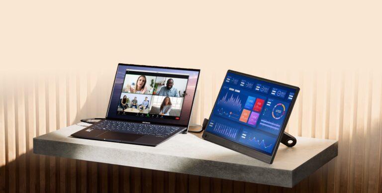 ASUSより、USB-C接続の超薄型15.6型モバイルモニター「MB169CK」が発表。デュアルディスプレイ環境の構築が手軽にできそう