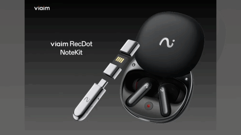 viaim AIイヤホン「RecDot」&AIレコーダー「NoteKit」一般販売開始！会議の常識を変える時短革命、価格34,800円から
