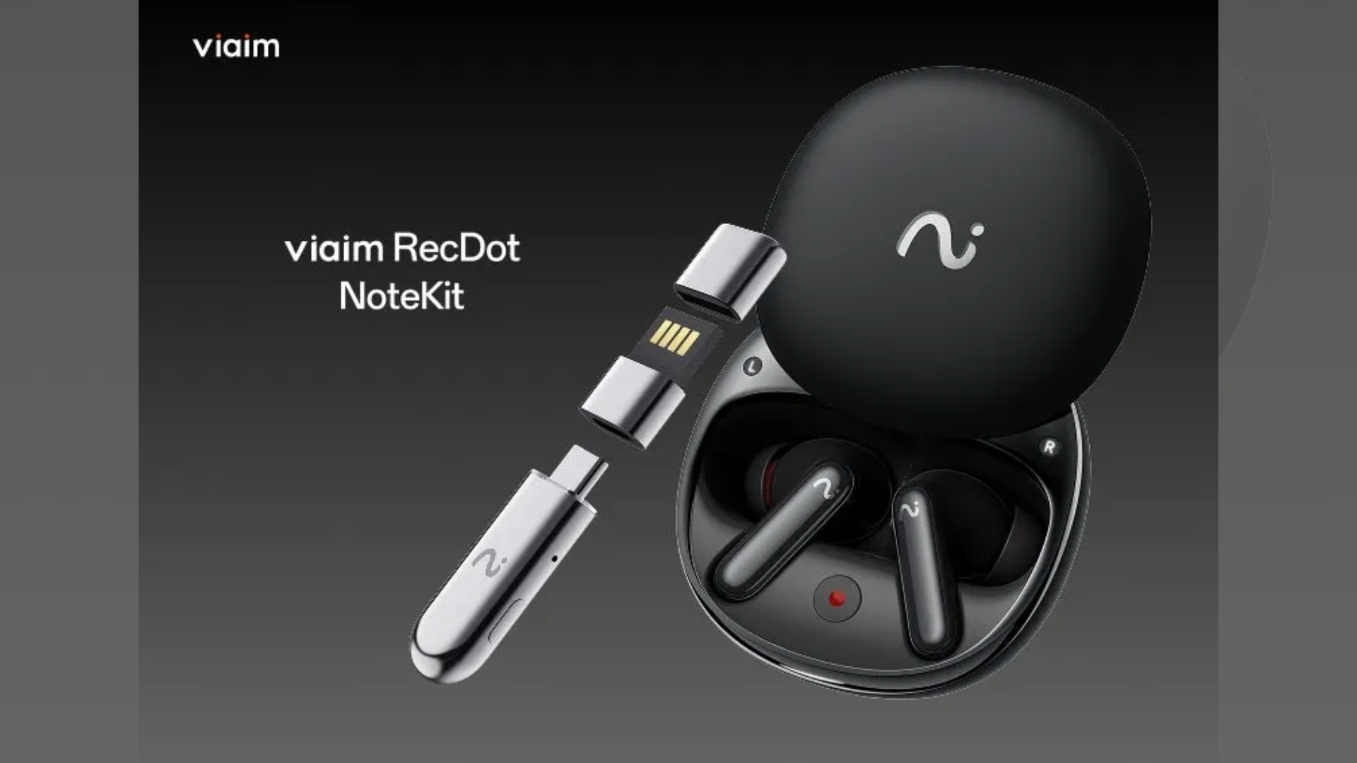 viaim AIイヤホン「RecDot」&AIレコーダー「NoteKit」一般販売開始!会議の常識を変える時短革命、価格34,800円から
