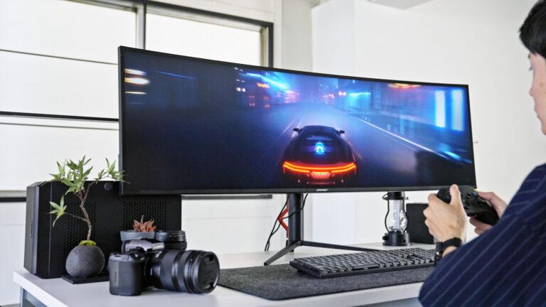 JAPANNEXTの49インチウルトラワイドモニターを レビュー。ゲームもデスクワークもこれ1台。多くのニーズを満たせる高性能モニター