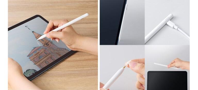 2Way充電に対応、エレコムから新型iPad用タッチペンが登場。側面に磁石で吸着するだけで充電可能