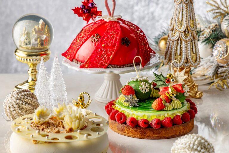 ヒルトン東京、クリスマスオーナメント着想の2025年クリスマスケーキを発表。「クリスタル・ルージュ」など3種類を含む限定コレクションを10月16日より予約開始